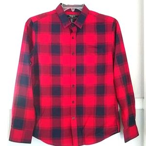 NWOT Forever 21 red blue plaid shirt
